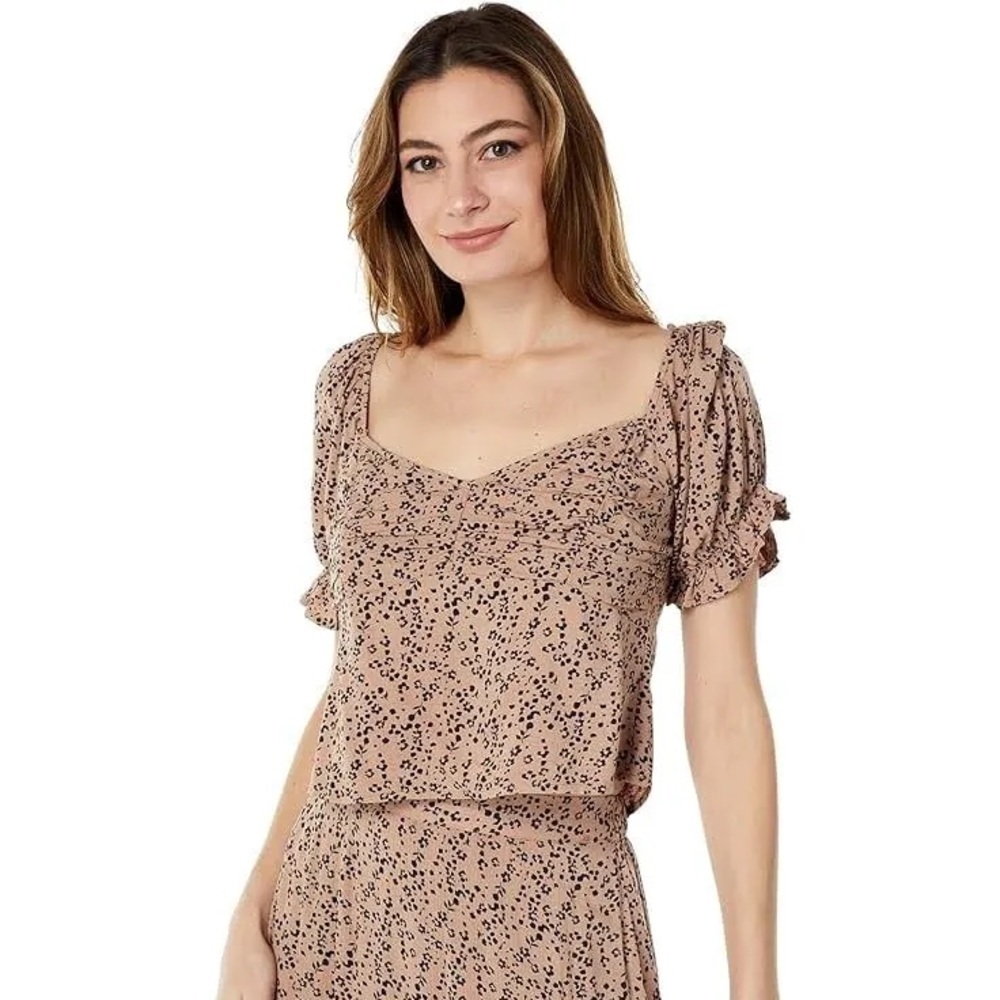 Saltwater LUXE Leander Sweetheart Top Fawn - Size Small
